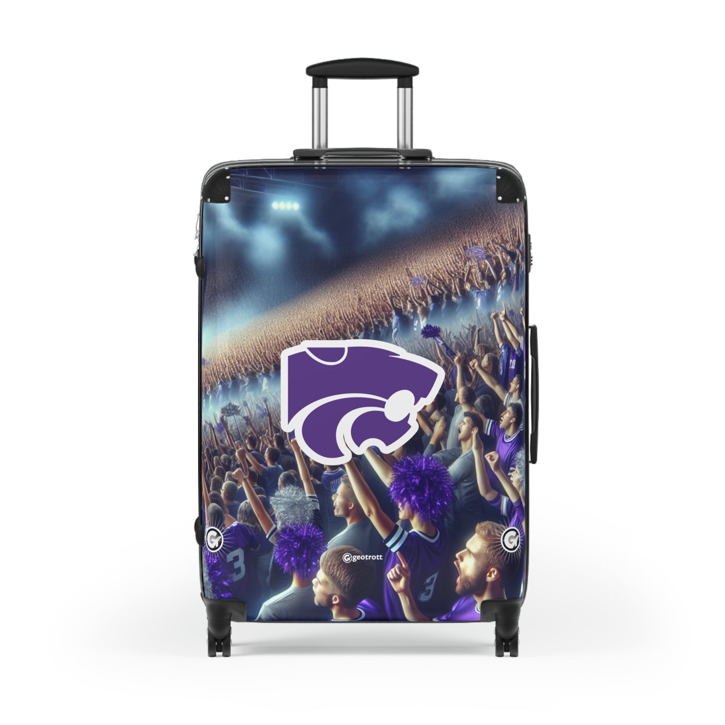 The Kansas State University Wildcats Team Luggage Bag Rolling Suitcase Travel Accessories