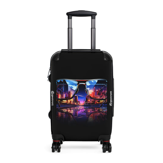 THE A neon skyline of a futuristic city reflected in a  2e21f553 7d97 413d b4d7 c0eca0b6cb4a 2