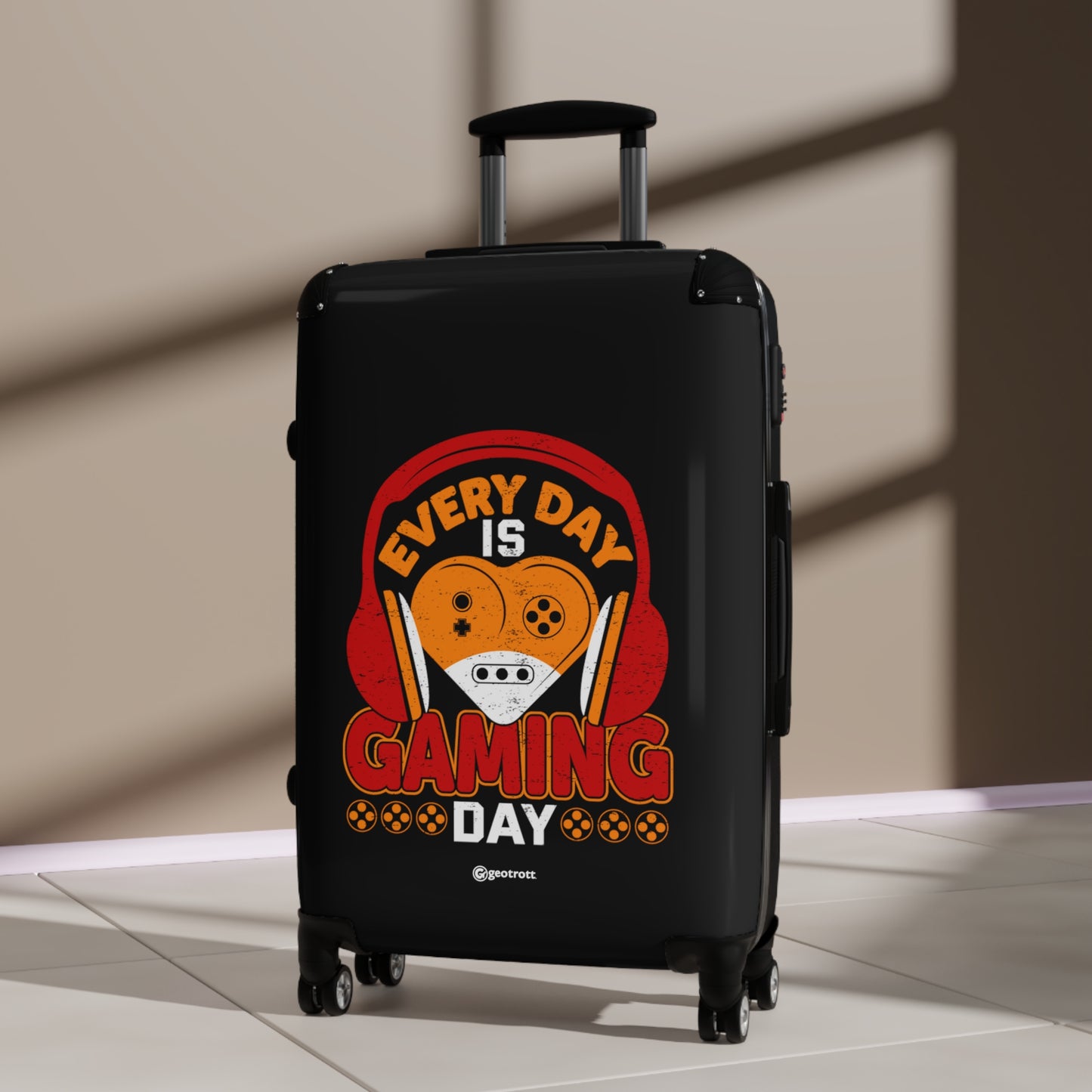 Every Day is a Gaming Day 2 Gamer Gaming Suitcase-Bags-Geotrott