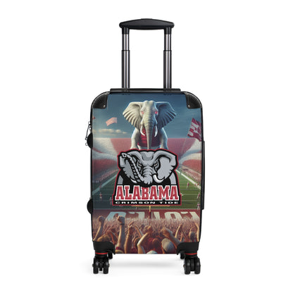 Alabama University Crimson Tide Football Team Luggage Bag Rolling Suitcase Spinner