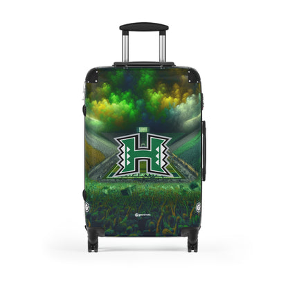 The Hawaii University Mānoa Rainbow Warriors Team Luggage Bag Rolling Suitcase Spinner