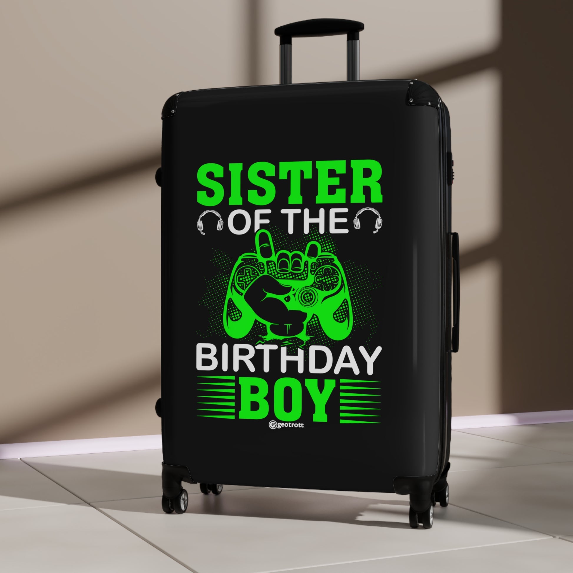 Sister of the Birthday Boy Gamer Gaming Suitcase-Suitcase-Geotrott