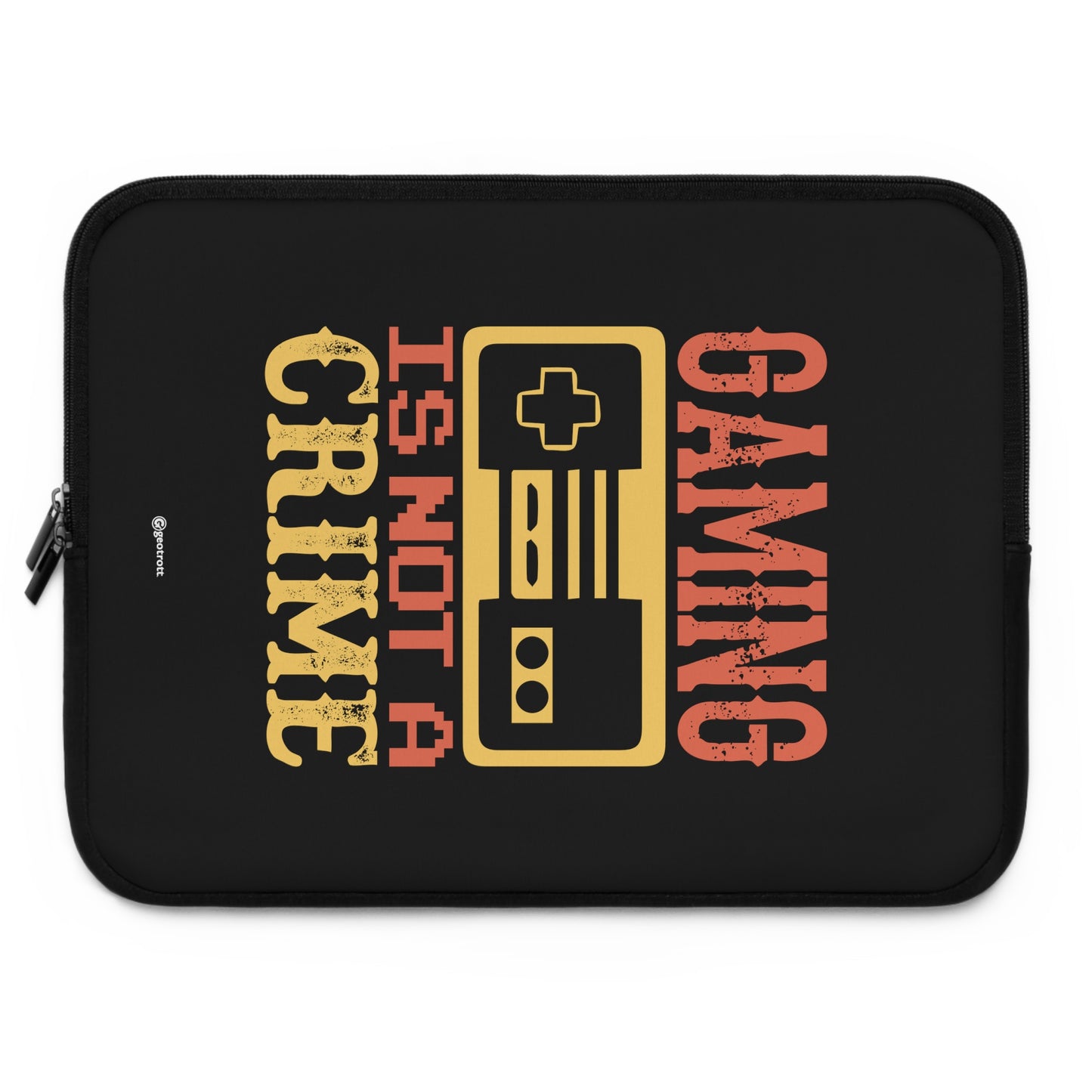 Gaming is not a Crime 3 Gamer Gaming Lightweight Smooth Neoprene Laptop Sleeve