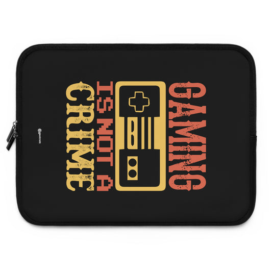 Jugar no es un crimen 3 Funda para portátil de neopreno suave y ligera para juegos Gamer