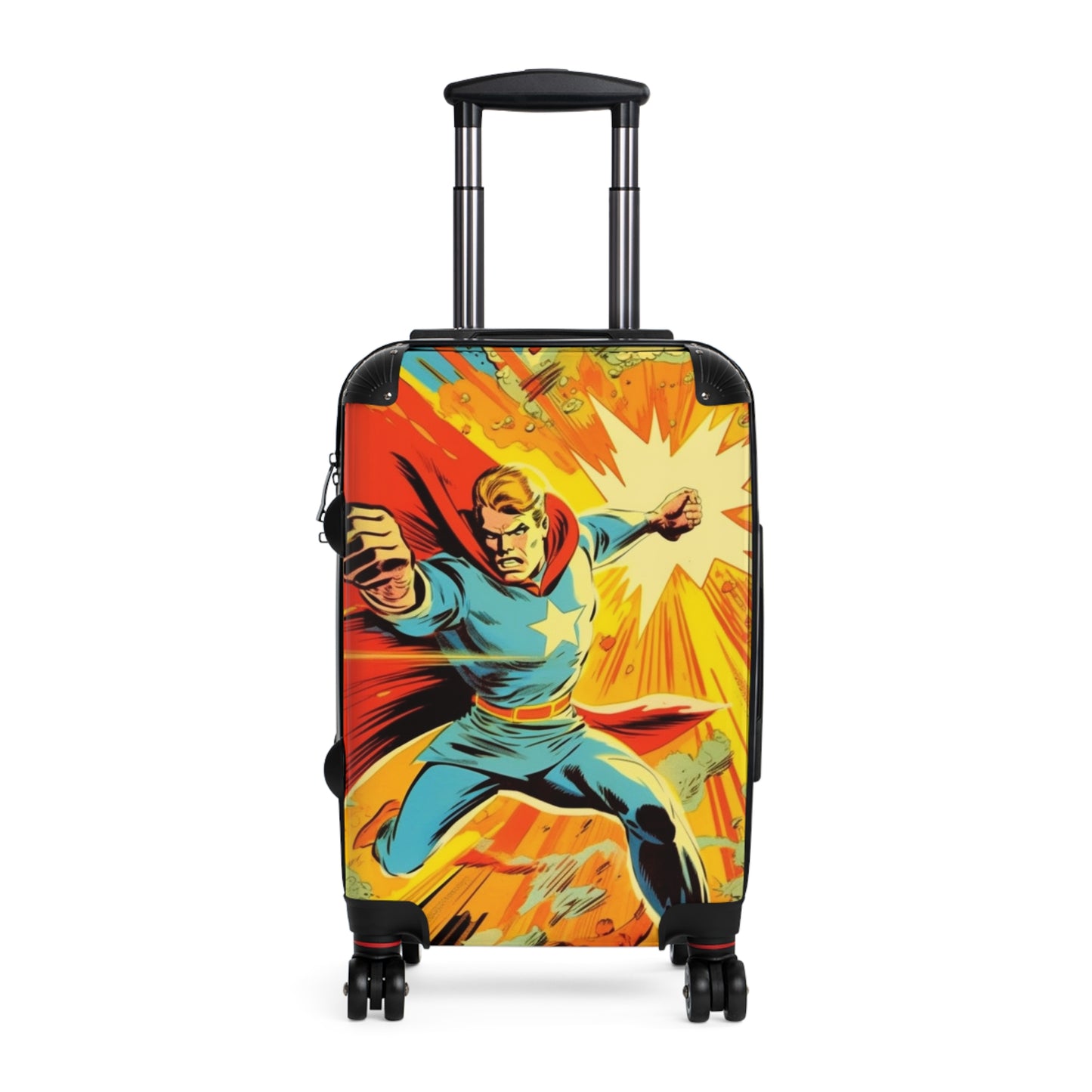 Vintage Superhero Comic Dynamic Action Scene Bold 2