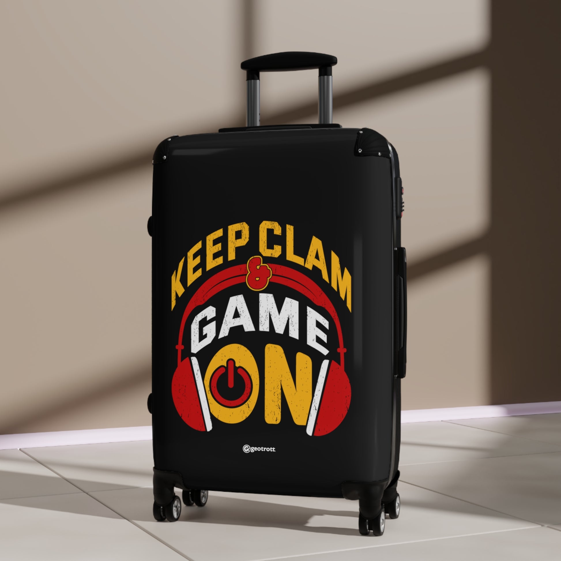 Keep Calm and Game on Gamer Gaming Suitcase-Bags-Geotrott