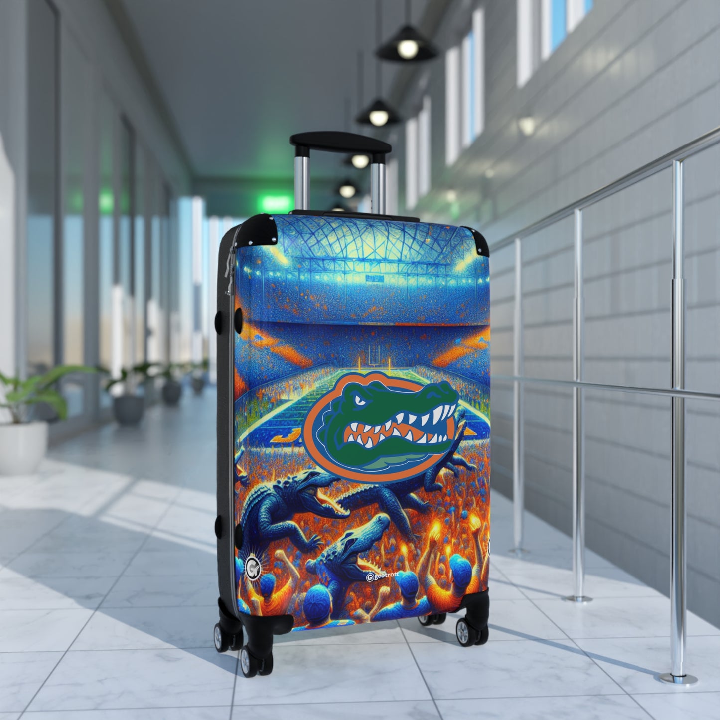 Florida University Gators College Football Team Luggage Bag Rolling Suitcase Spinner