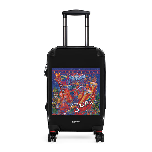 Carlos Santana "Supernatural" Music Album Luggage Bag Rolling Suitcase Spinner