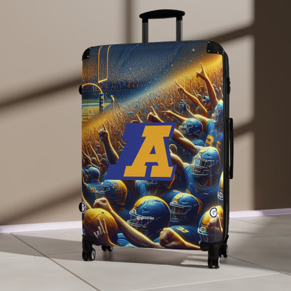 Akron OHIO Zips College Football Team Luggage Bag Rolling Suitcase Spinner