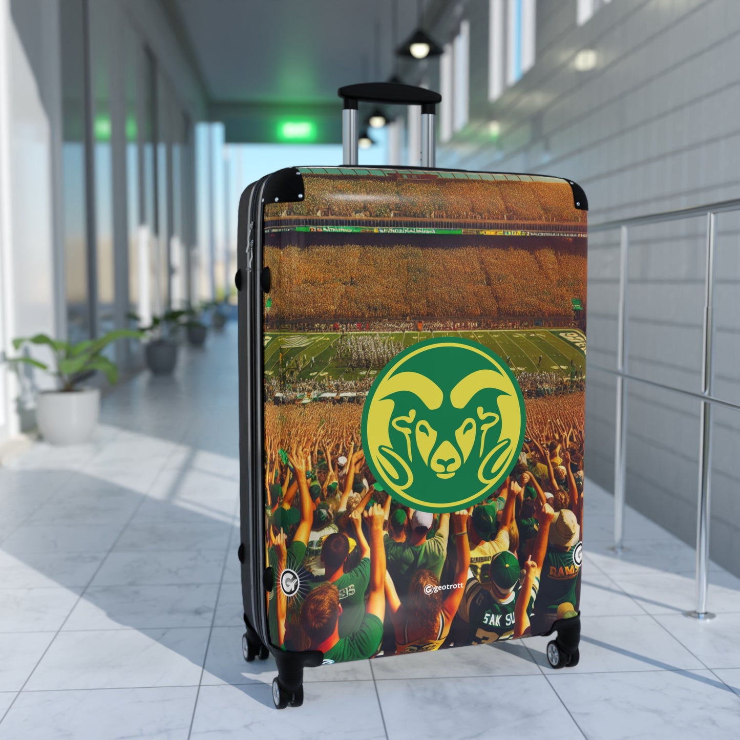 Colorado State Rams COLLEGE Team Luggage Bag Rolling Suitcase Travel Accessories