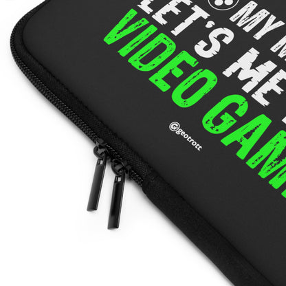 Realmente me encanta cuando mi mamá me deja jugar videojuegos Gamer Gaming Funda ligera y suave de neopreno para computadora portátil