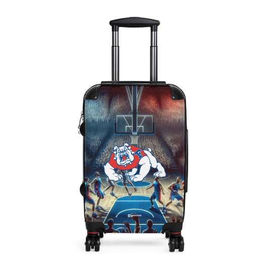 California State University Fresno Bulldogs Football Team Luggage Bag Rolling Suitcase Spinner