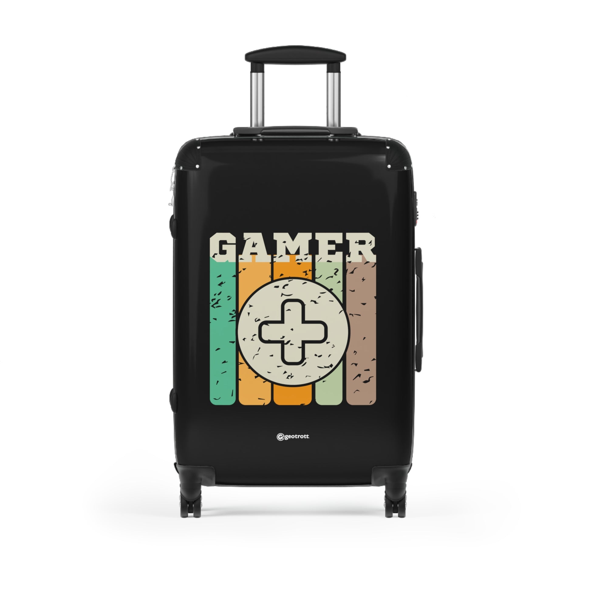 Gamer Plus Sign Gamer Gaming Suitcase-Bags-Geotrott