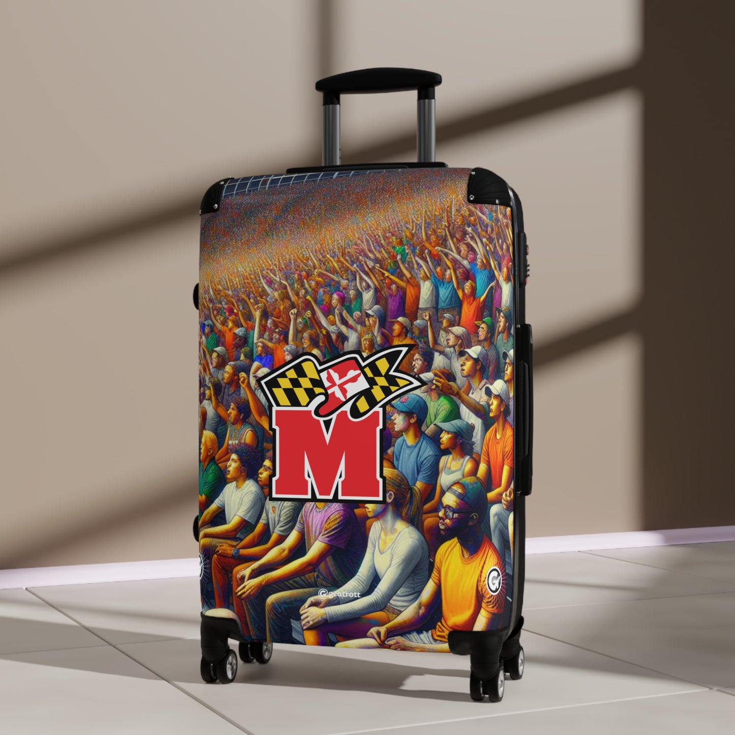 University of Maryland Terrapins Women's Varsity COLLEGE Team Luggage Bag Rolling Suitcase Travel Accessories