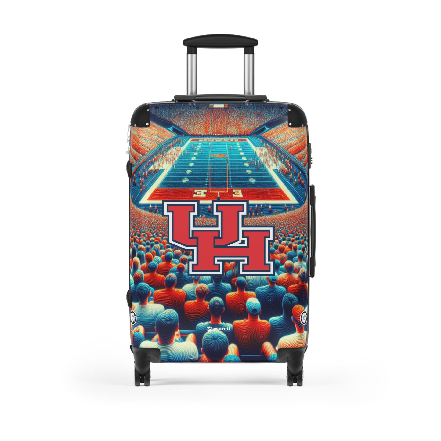 University of Houston Cougars Shasta COLLEGE Team Luggage Bag Rolling Suitcase Travel Accessories