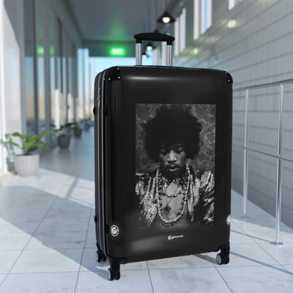 Jimi Hendrix Ax Photos Luggage Bag Rolling Suitcase Spinner