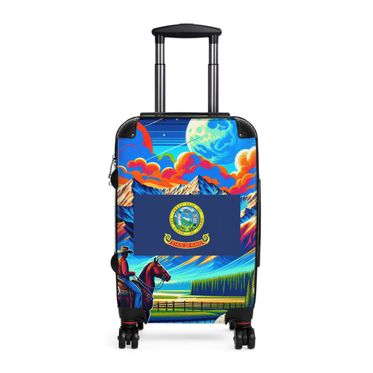 Idaho USA STATE FLAGS Luggage Bag Rolling Suitcase Spinner