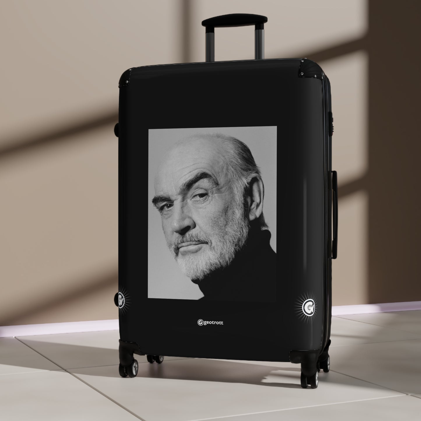 Sir Thomas Sean Connery Scottish Actor James Bond 20TH CENTURY Photos Luggage Bag Rolling Suitcase Spinner