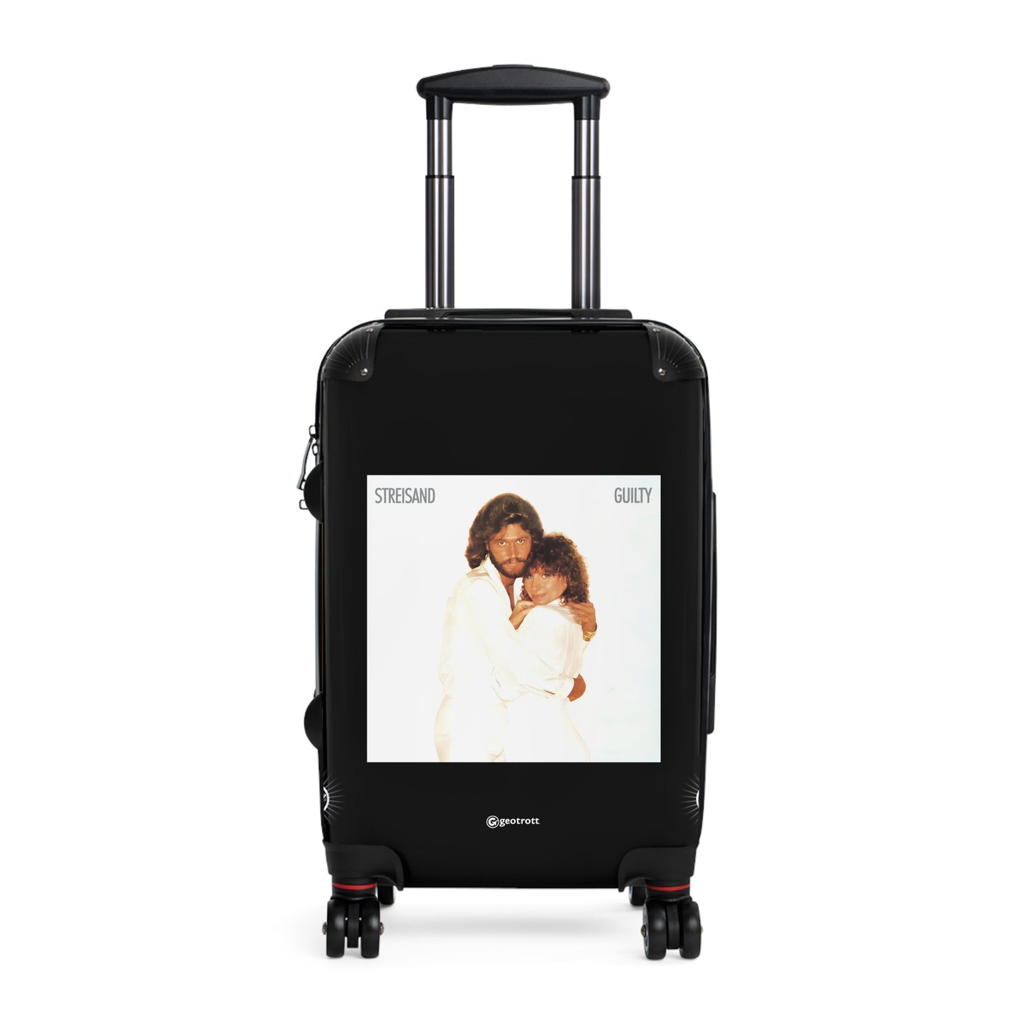 Barbara Streisand Guilty Eighties Music Album Luggage Bag Rolling Suitcase Spinner