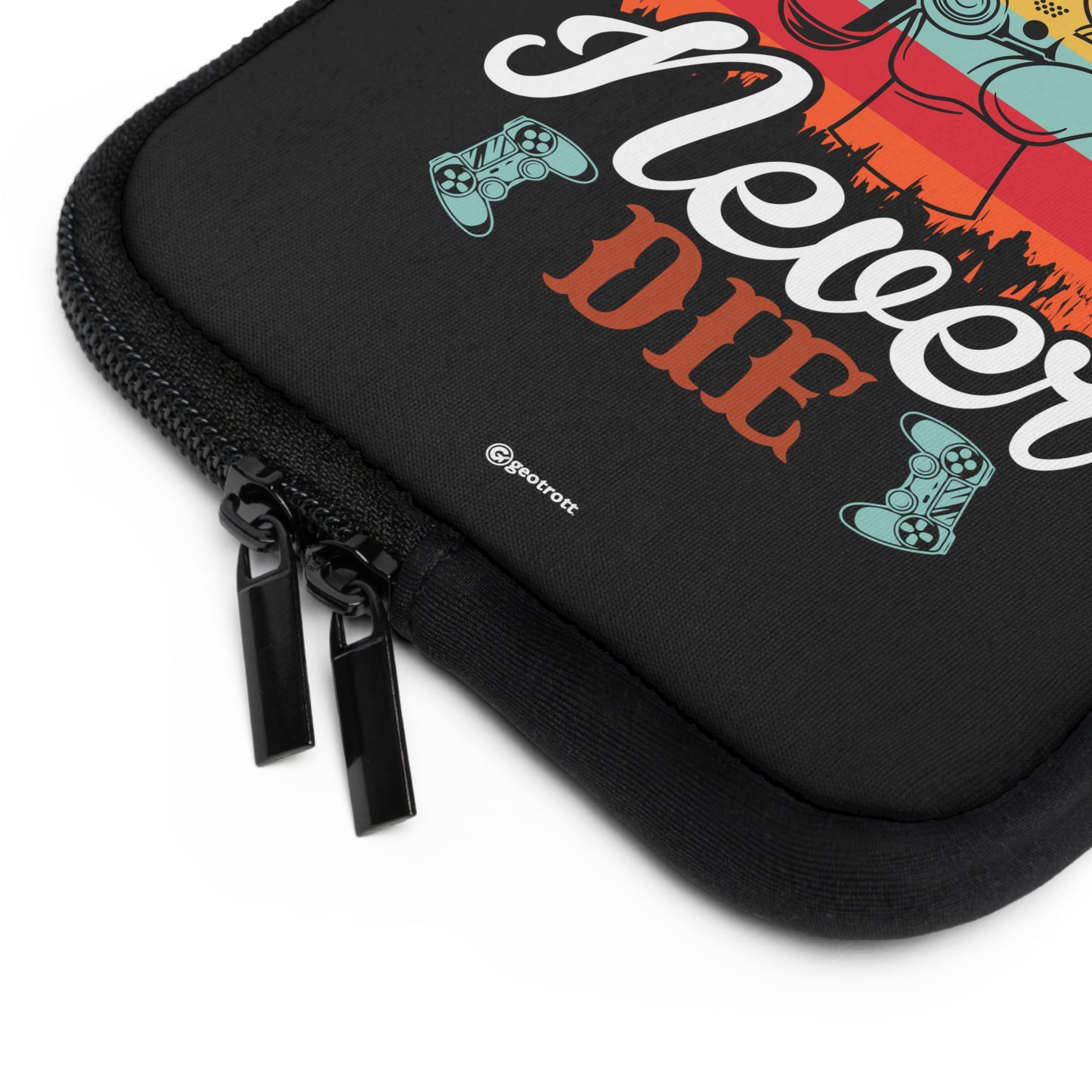 Funda para portátil de neopreno suave y ligera Gamers Never Die 3 Gamer Gaming