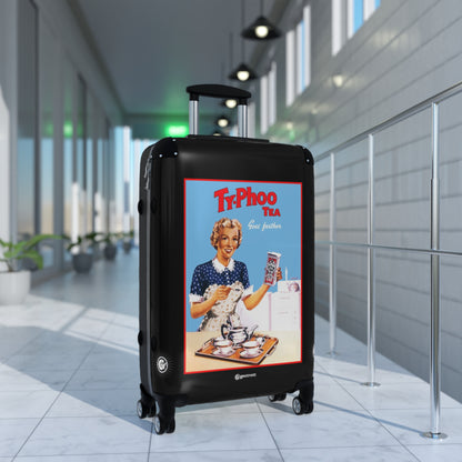 Ty-phoo Tea Advertising Vintage Posters Retro Ad Luggage Bag Rolling Suitcase Spinner