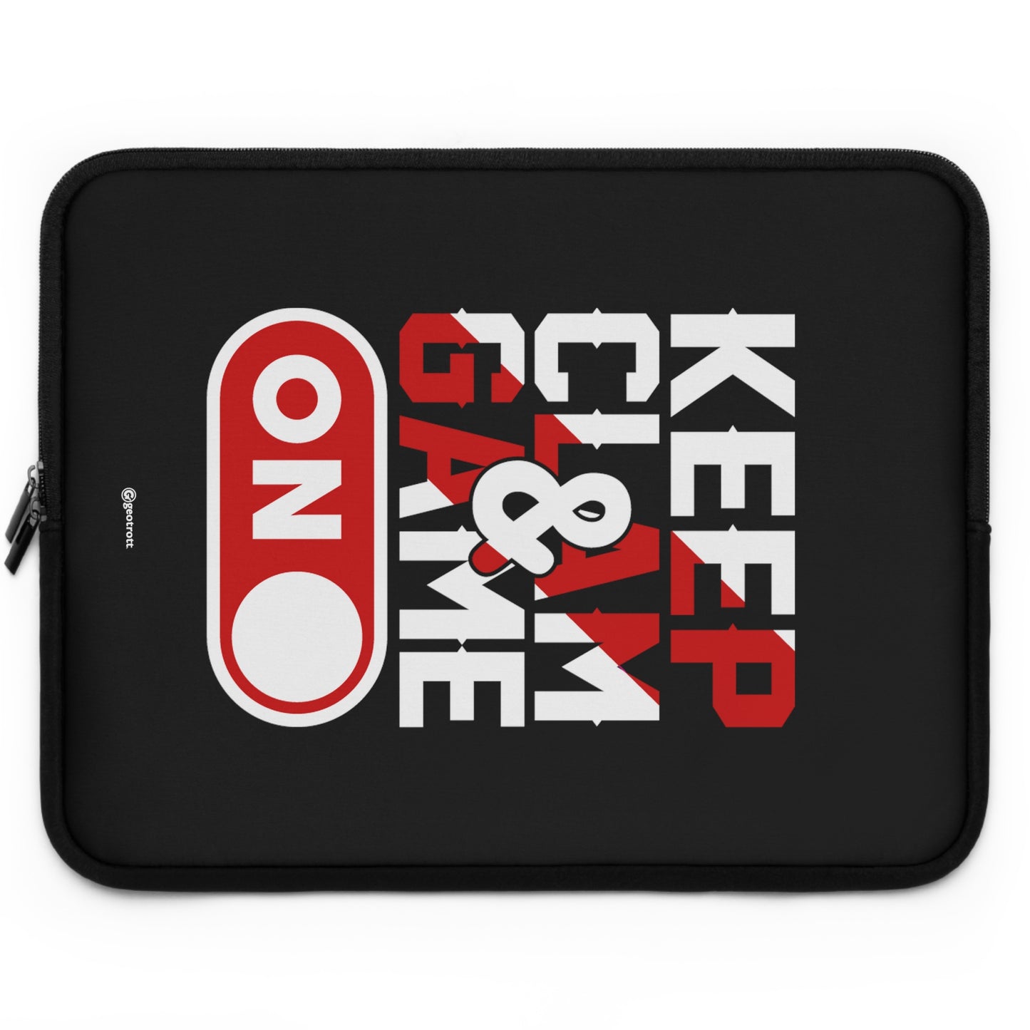 Funda para portátil ligera y suave de neopreno con el logo de Keep Calm Game ON Gamer Gaming