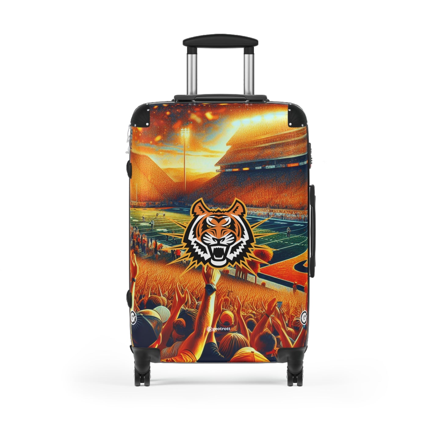 Idaho State College Bengals Football Luggage Bag Rolling Suitcase Spinner