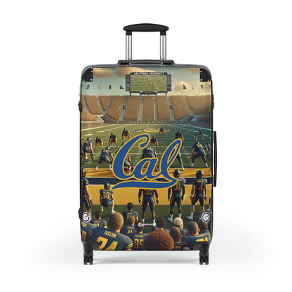 California University Golden Bears Football Team Luggage Bag Rolling Suitcase Spinner