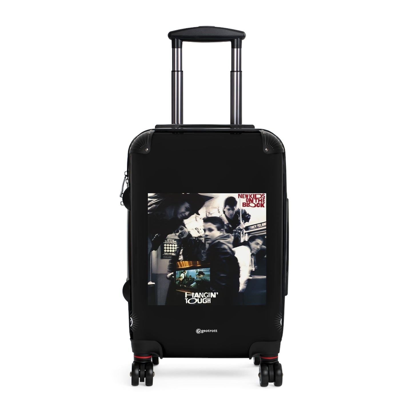 New Kids on the Block Hanging Tough Eighties Music Album Luggage Bag Rolling Suitcase Spinner