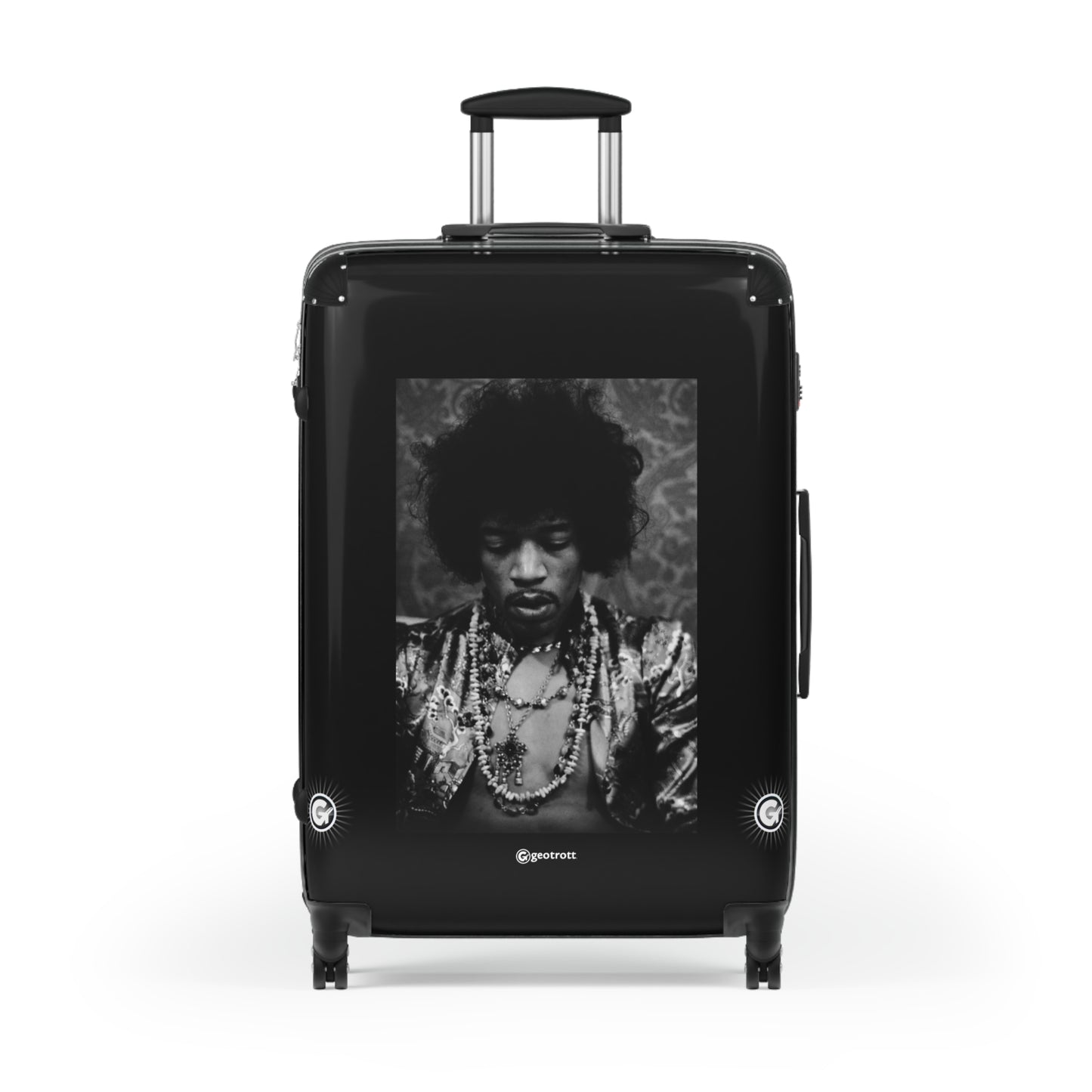 Jimi Hendrix Ax Photos Luggage Bag Rolling Suitcase Spinner