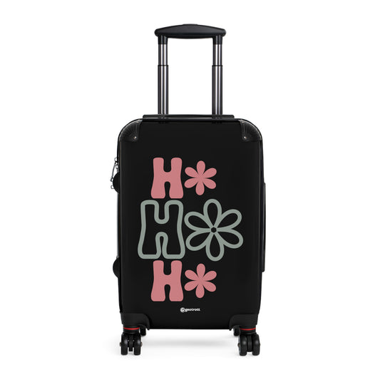 Christmas Season Santa Ho Ho Ho Luggage Bag Rolling Suitcase Spinner