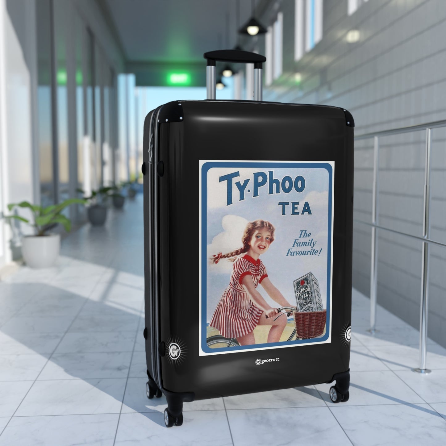 Ty-phoo Tea 2 Advertising Vintage Posters Retro Ad Luggage Bag Rolling Suitcase Spinner