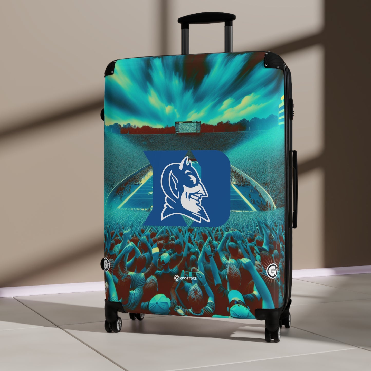 Duke University Blue Devils College Team Luggage Bag Rolling Suitcase Spinner