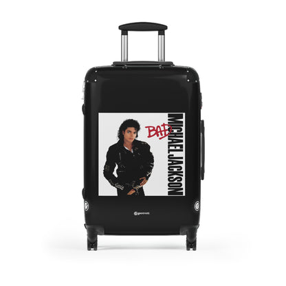 Michael Jackson Bad Eighties Music Album Luggage Bag Rolling Suitcase Spinner