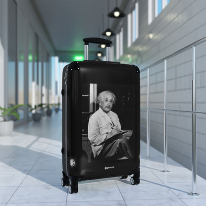 Albert Einstein two days before turning 65  20TH CENTURY Photos Luggage Bag Rolling Suitcase Spinner