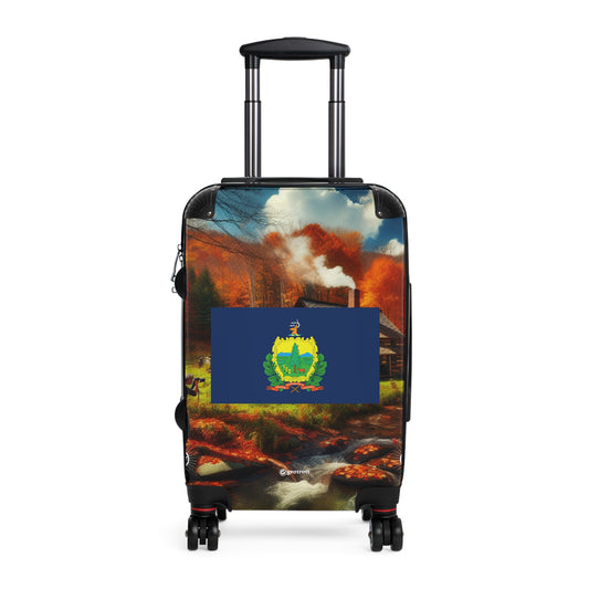 Vermont  USA STATE FLAGS Luggage Bag Rolling Suitcase Travel Accessories