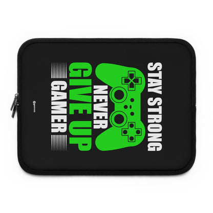 Stay Strong Never Give up Gamer Gamer Gaming Lightweight Smooth Neoprene Laptop Sleeve
