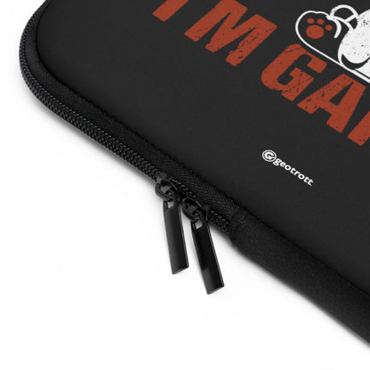 Sorry I cant hear you I am Gaming Gamer Gaming Lightweight Smooth Neoprene Laptop Sleeve