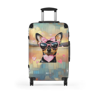 Sweetheart Chihuahua Bliss Luggage Bag Rolling Suitcase Spinner