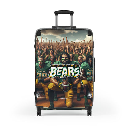 Baylor University Bears Football Team Luggage Bag Rolling Suitcase Spinner