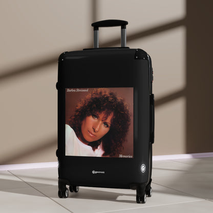 Barbara Streisand Memories Eighties Music Album Luggage Bag Rolling Suitcase Spinner