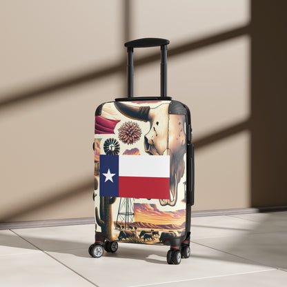 TEXAS USA STATE FLAGS Luggage Bag Rolling Suitcase Spinner