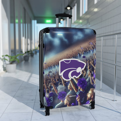 The Kansas State University Wildcats Team Luggage Bag Rolling Suitcase Travel Accessories