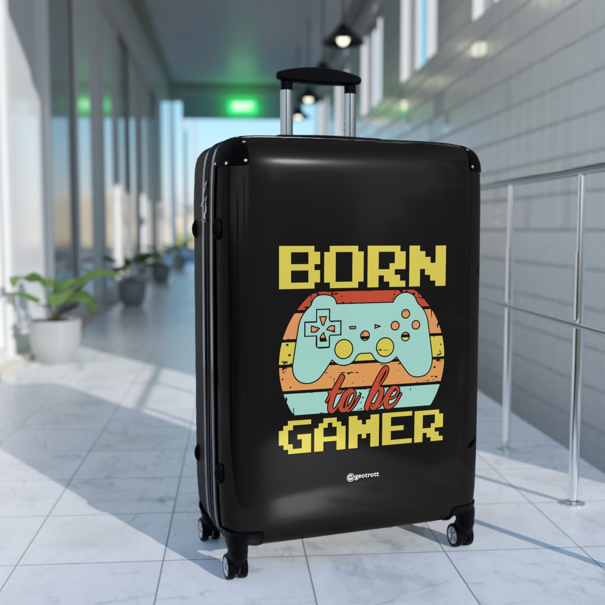 Born to be Gamer Gamer Gaming Suitcase-Bags-Geotrott