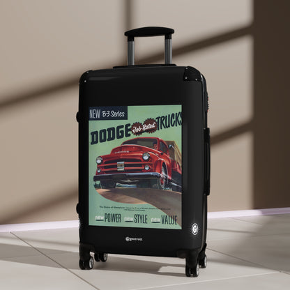 B3 Series Dodge Truck Vintage Posters Retro Ad Luggage Bag Rolling Suitcase Spinner