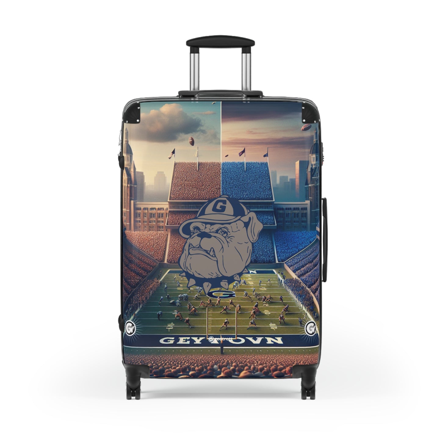 Georgetown Hoyas Football COLLEGE Team Luggage Bag Rolling Suitcase Travel Accessories