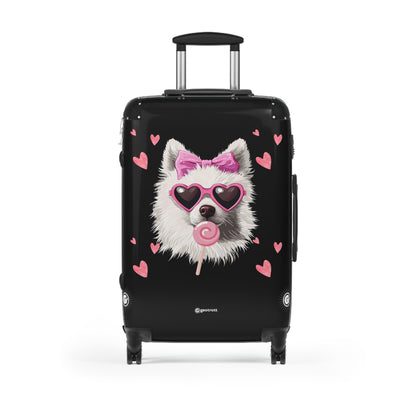 Midnight Glam Pooch Luggage Bag Rolling Suitcase Spinner