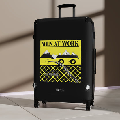 Men at work Business as Usual Eighties Music Album Luggage Bag Rolling Suitcase Spinner