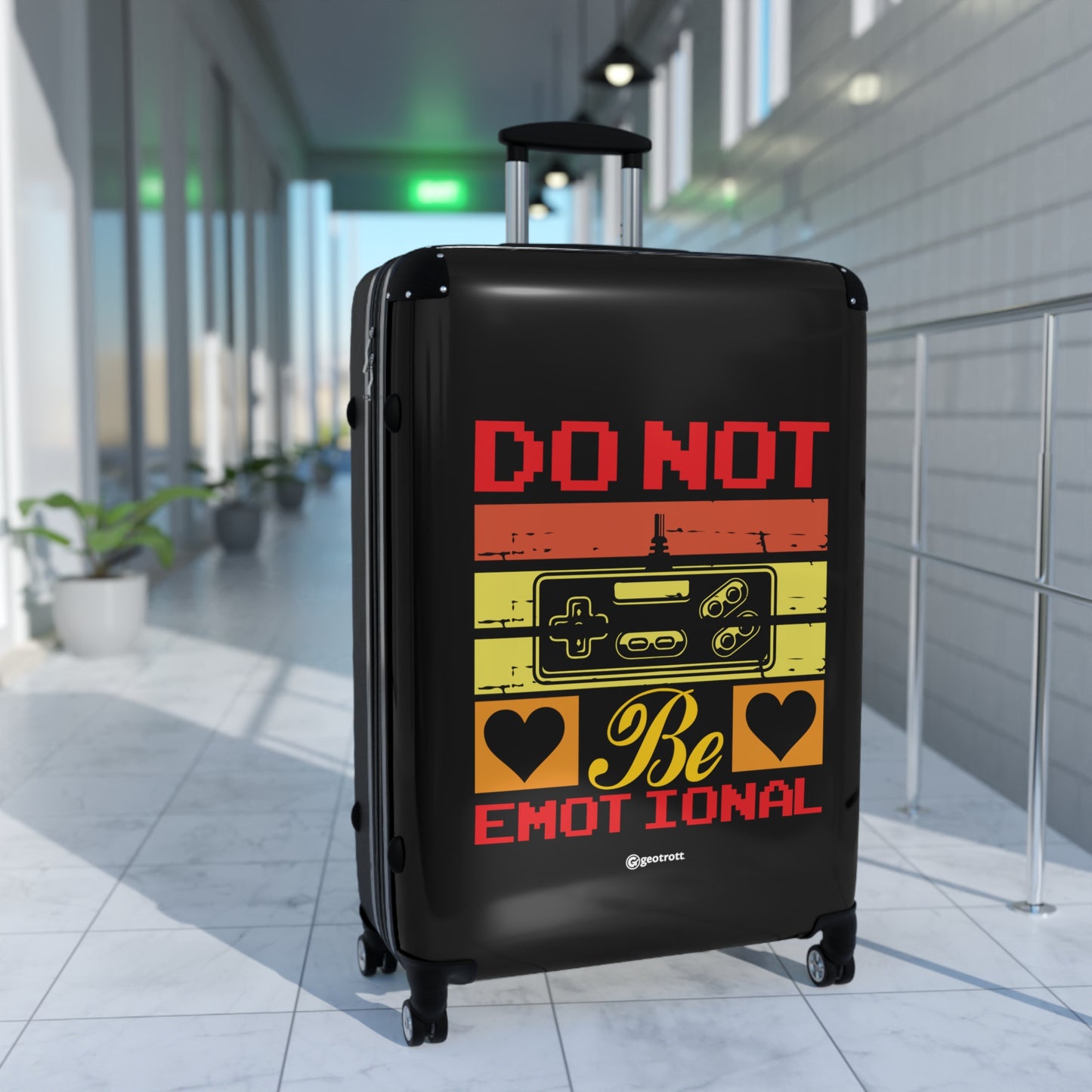 Do not be Emotional Luggage-Suitcase-Geotrott