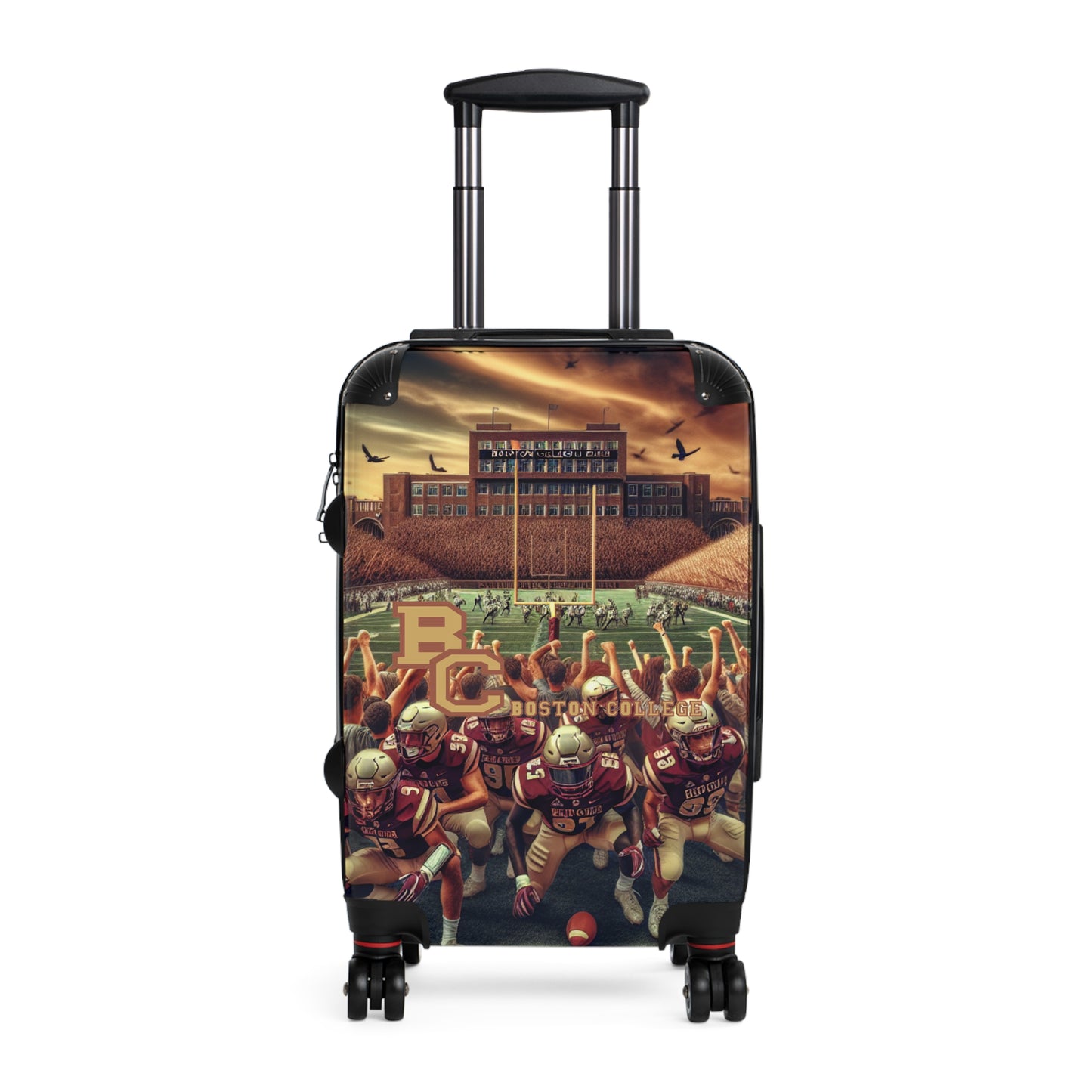 Boston College Eagles Football Team Luggage Bag Rolling Suitcase Travel Accessories